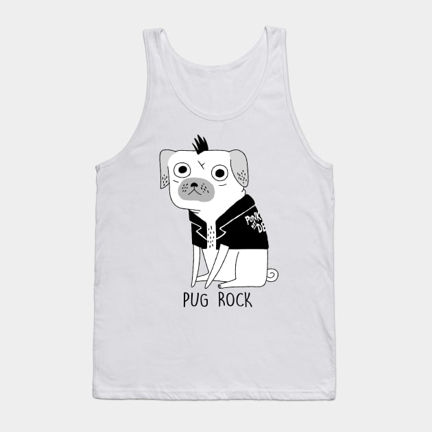 Pug Rock Tank Top by shirleyshirl